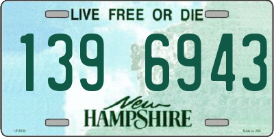 NH license plate 1396943