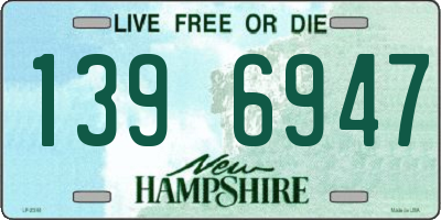 NH license plate 1396947