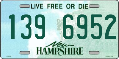 NH license plate 1396952