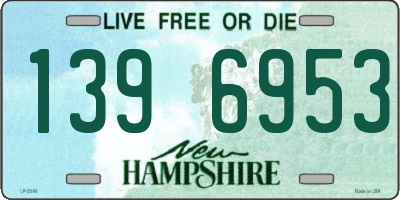 NH license plate 1396953