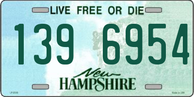 NH license plate 1396954