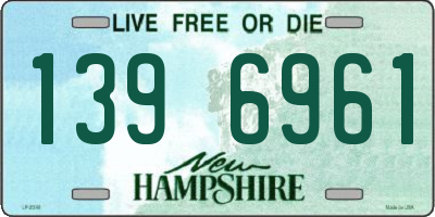 NH license plate 1396961