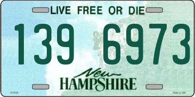 NH license plate 1396973