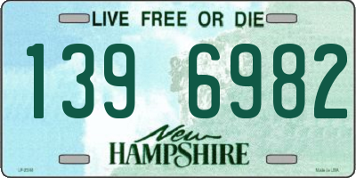 NH license plate 1396982