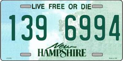 NH license plate 1396994