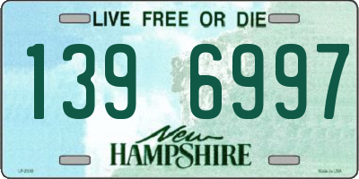 NH license plate 1396997