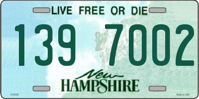 NH license plate 1397002