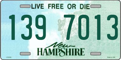 NH license plate 1397013