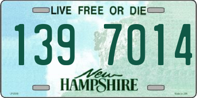 NH license plate 1397014