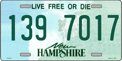 NH license plate 1397017