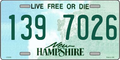 NH license plate 1397026