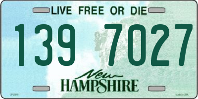 NH license plate 1397027