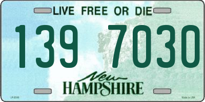 NH license plate 1397030
