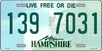 NH license plate 1397031