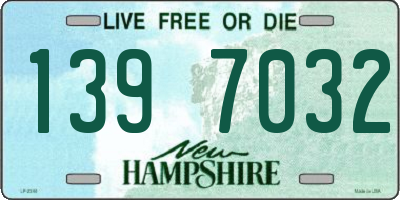 NH license plate 1397032