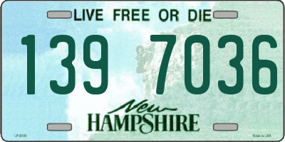 NH license plate 1397036