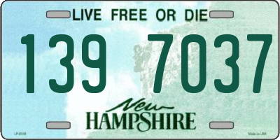 NH license plate 1397037