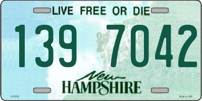 NH license plate 1397042