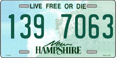 NH license plate 1397063