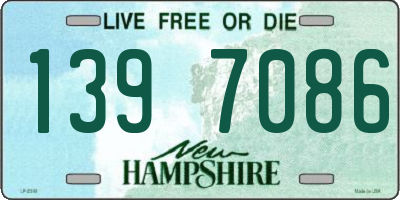 NH license plate 1397086