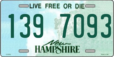 NH license plate 1397093