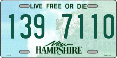 NH license plate 1397110