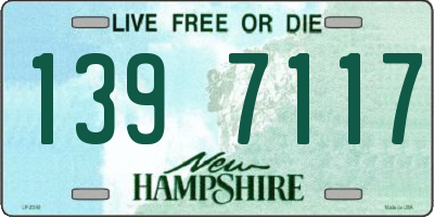 NH license plate 1397117