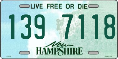 NH license plate 1397118