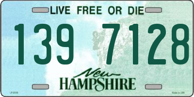NH license plate 1397128