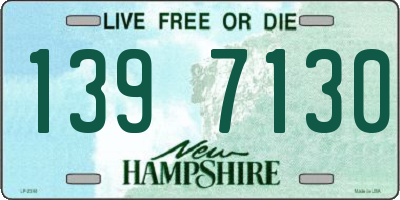 NH license plate 1397130