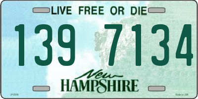 NH license plate 1397134