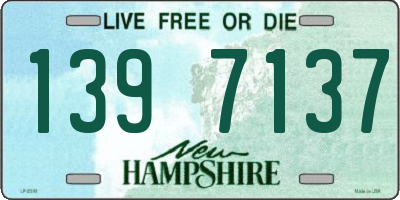 NH license plate 1397137