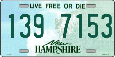 NH license plate 1397153