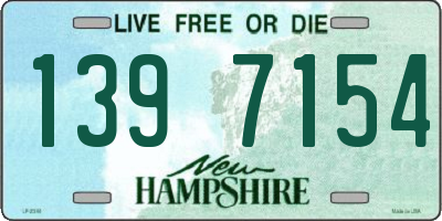 NH license plate 1397154
