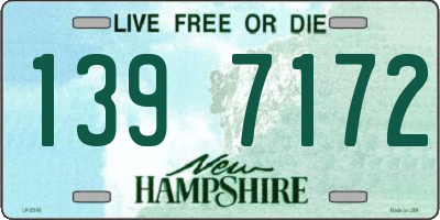 NH license plate 1397172
