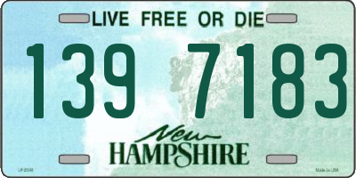NH license plate 1397183
