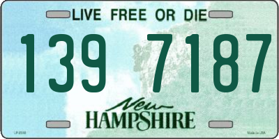 NH license plate 1397187