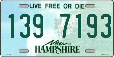 NH license plate 1397193