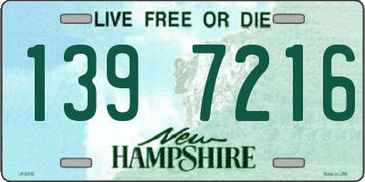 NH license plate 1397216