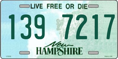 NH license plate 1397217