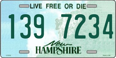 NH license plate 1397234