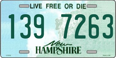 NH license plate 1397263