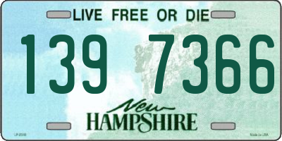 NH license plate 1397366