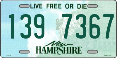 NH license plate 1397367