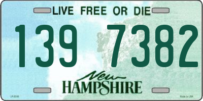 NH license plate 1397382