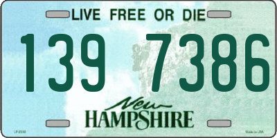 NH license plate 1397386
