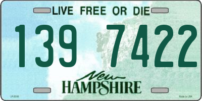 NH license plate 1397422