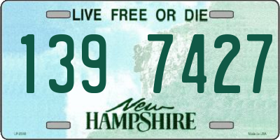 NH license plate 1397427