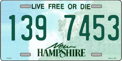 NH license plate 1397453