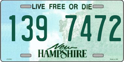 NH license plate 1397472